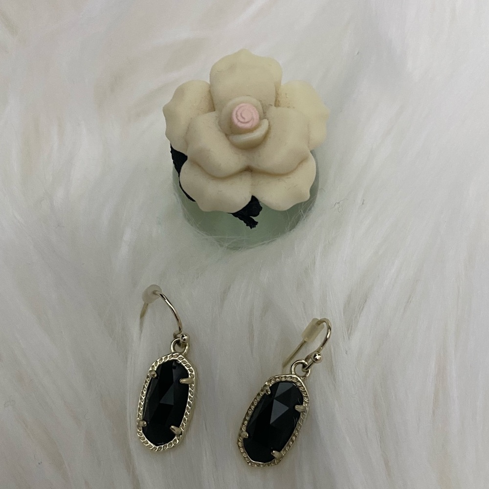 Kendra Scott Gold/Black Earrings